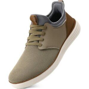⚡VILOCY Men's Khaki Fashion Dress Oxfords Business Mesh Breathable Sneakers